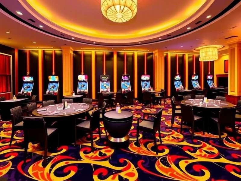 Elegant casino interior